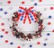 12 Pcs 6 Inch Red White Blue Star Stripes American Flag Bow 4th of July Wreath Bows